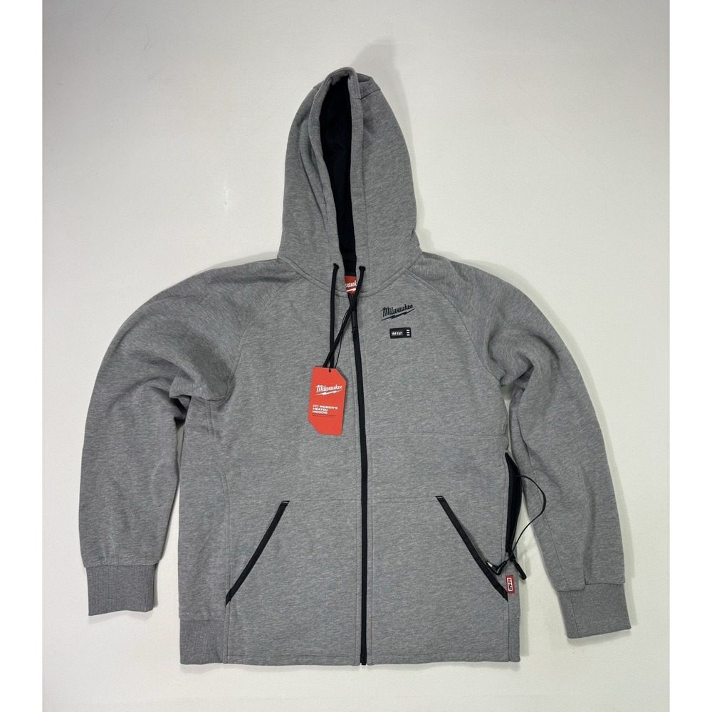 Milwaukee M12 Women Heated Hoodie Gray Full Zip Jacket NWT Size Large No Battery